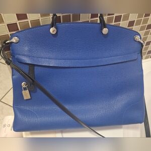 FURLA Blue Leather Handbag